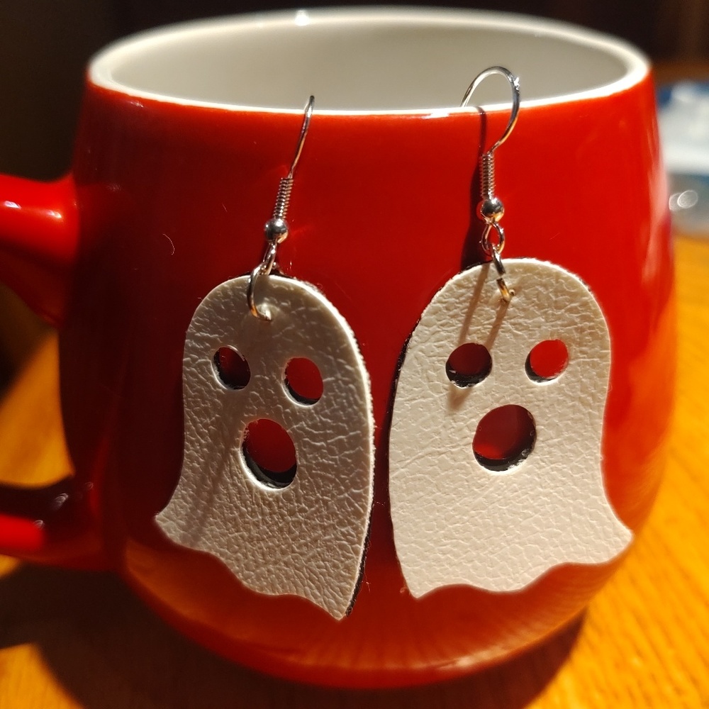 Ghost dangle earrings